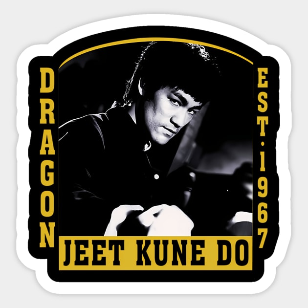 Bruce Dragon Legend Movie Bruce Jeet Kune Do Sticker by Garmentcrooks